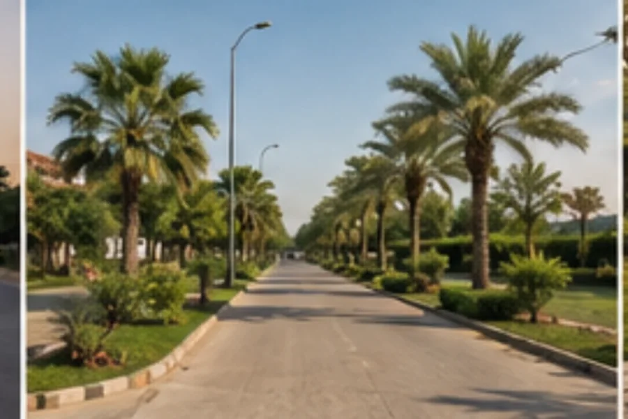 Concept view of a landscaped internal road